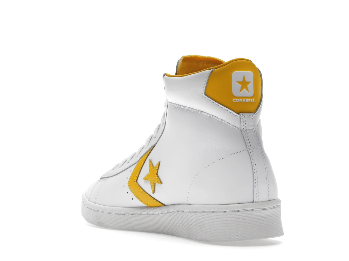 Vue 25 de Converse Pro Leather Hi White Amarillo