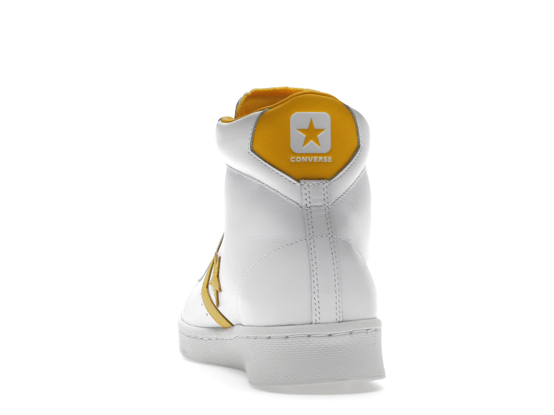 Vue 27 de Converse Pro Leather Hi White Amarillo
