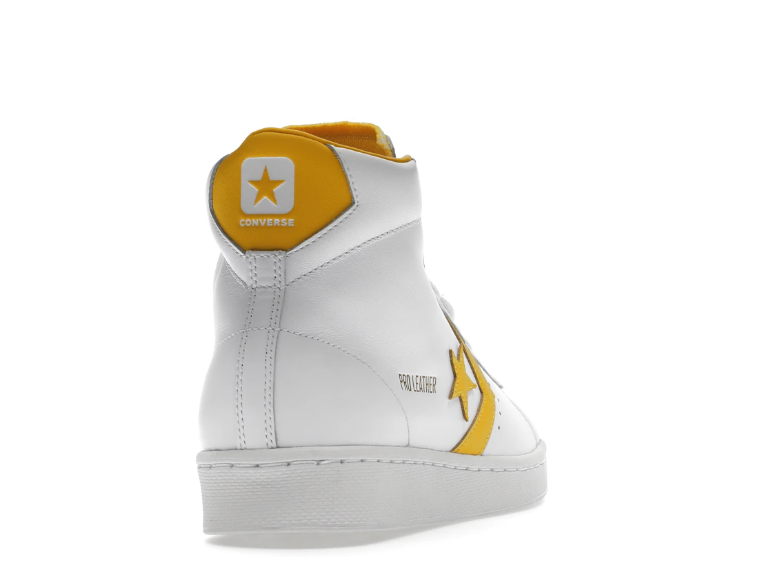 Vue 30 de Converse Pro Leather Hi White Amarillo