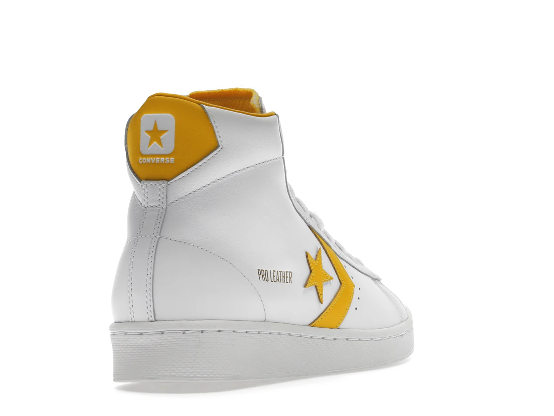 Vue 31 de Converse Pro Leather Hi White Amarillo