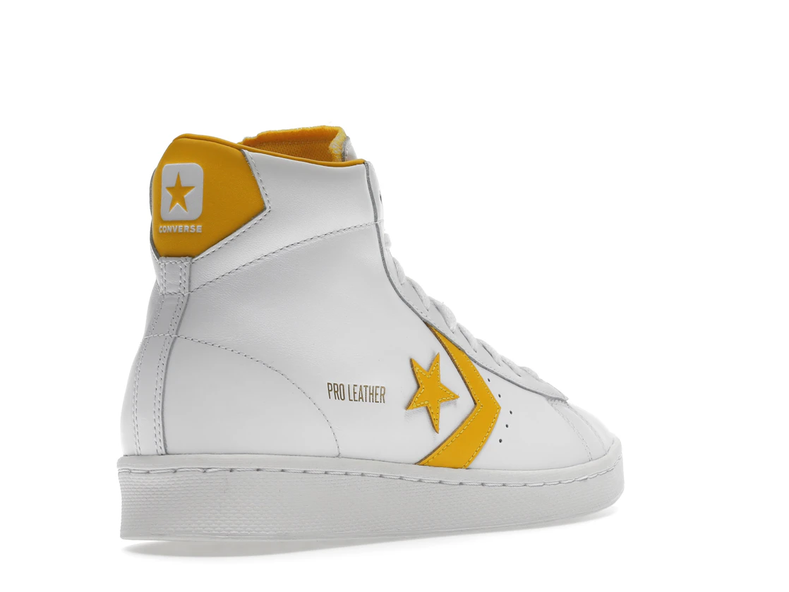 Vue 32 de Converse Pro Leather Hi White Amarillo