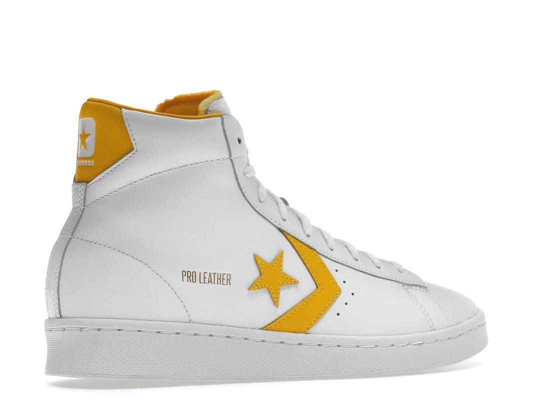 Vue 34 de Converse Pro Leather Hi White Amarillo