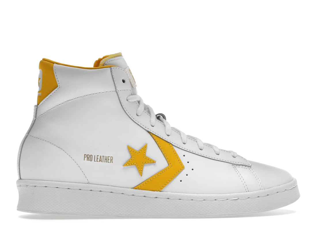 Vue 36 de Converse Pro Leather Hi White Amarillo
