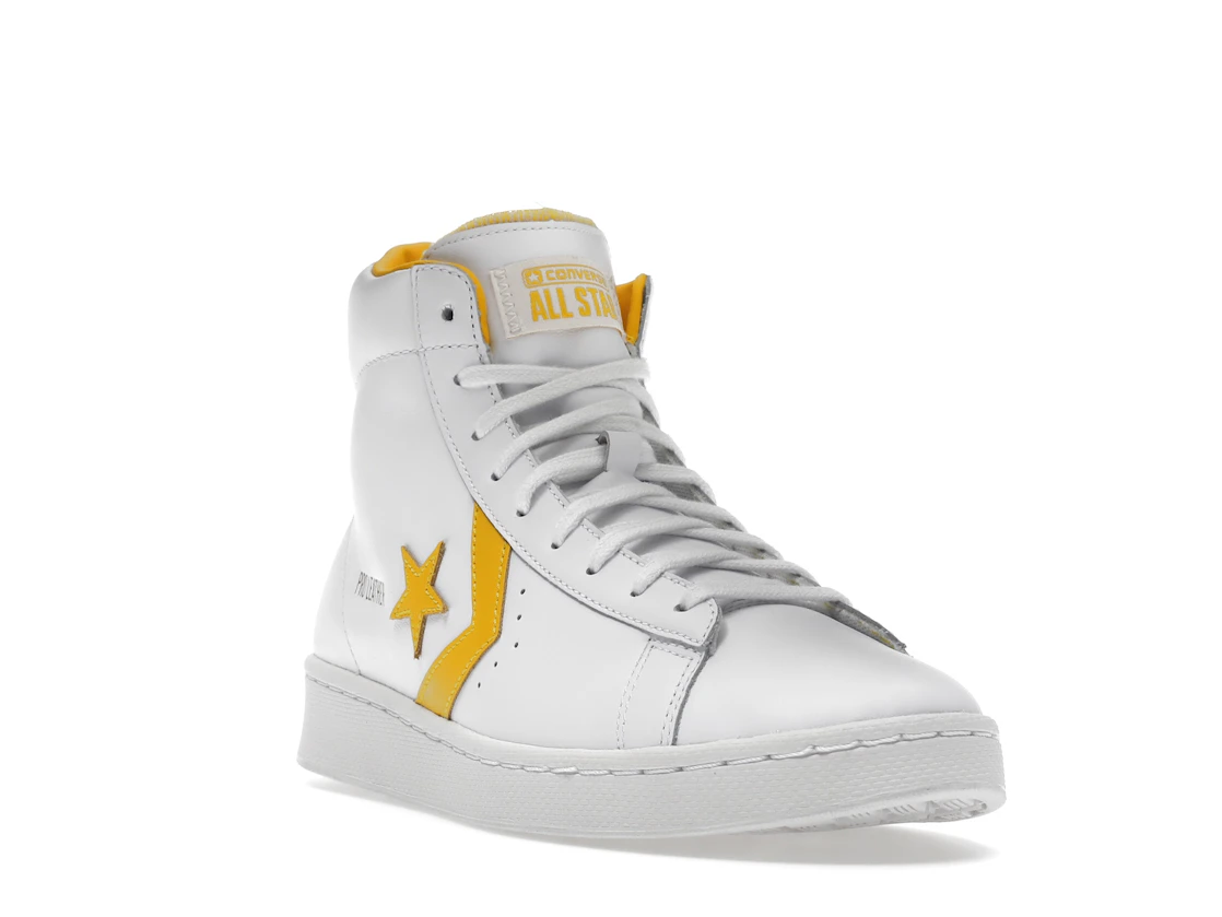 Vue 7 de Converse Pro Leather Hi White Amarillo