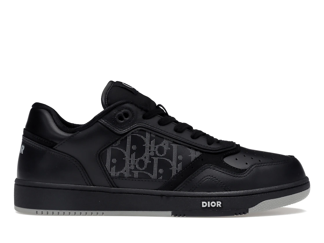 Vue 1 de Dior B27 Low Black Dior Oblique Galaxy Leather Grey