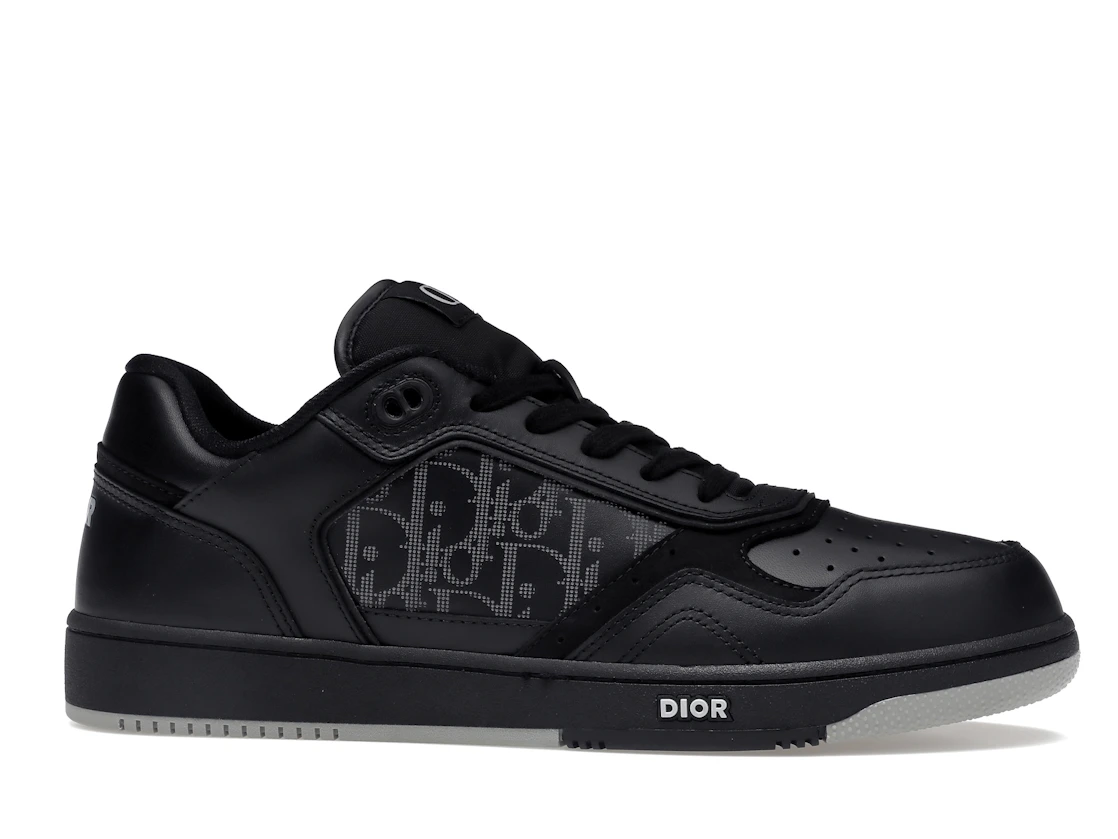 Vue 2 de Dior B27 Low Black Dior Oblique Galaxy Leather Grey