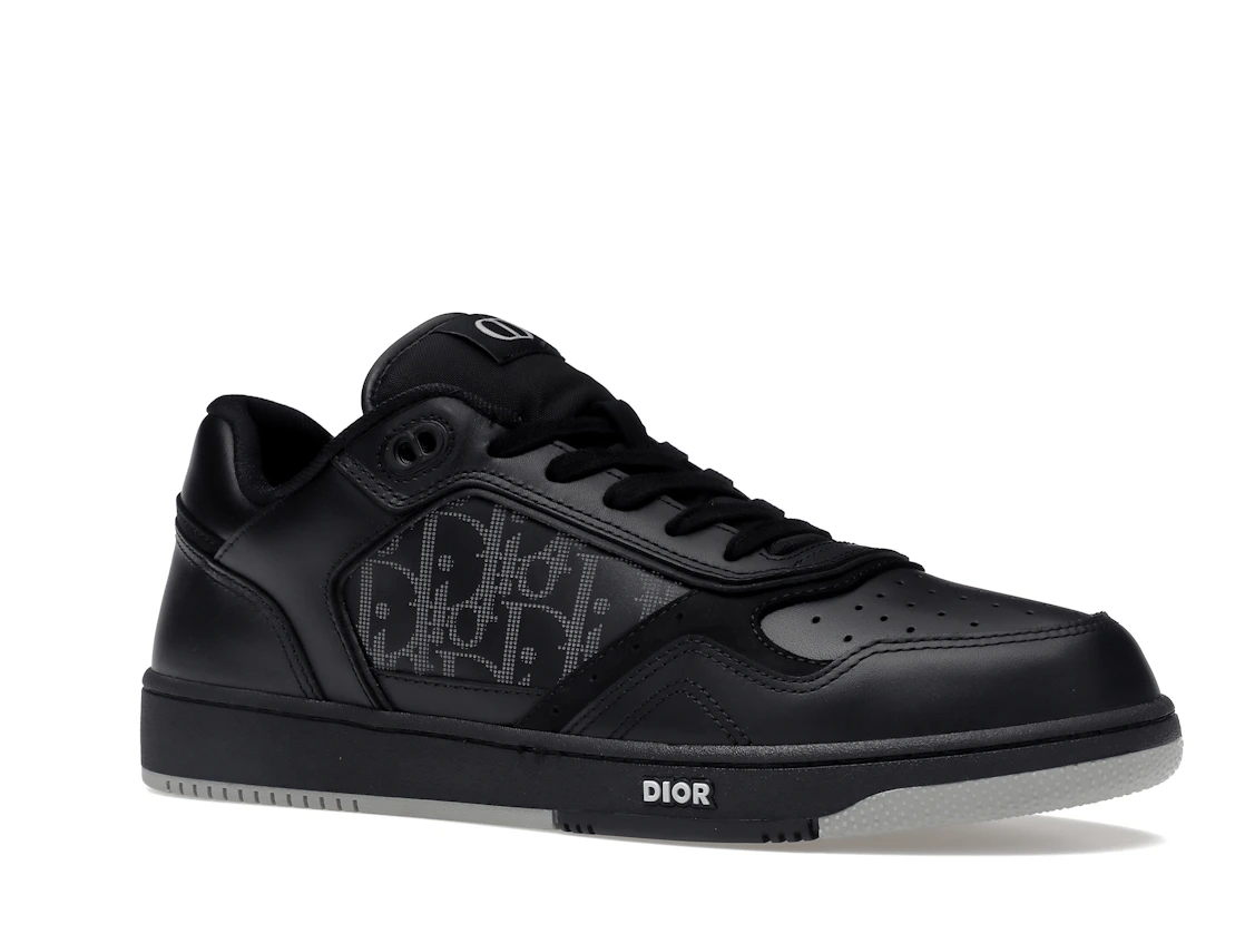 Vue 4 de Dior B27 Low Black Dior Oblique Galaxy Leather Grey