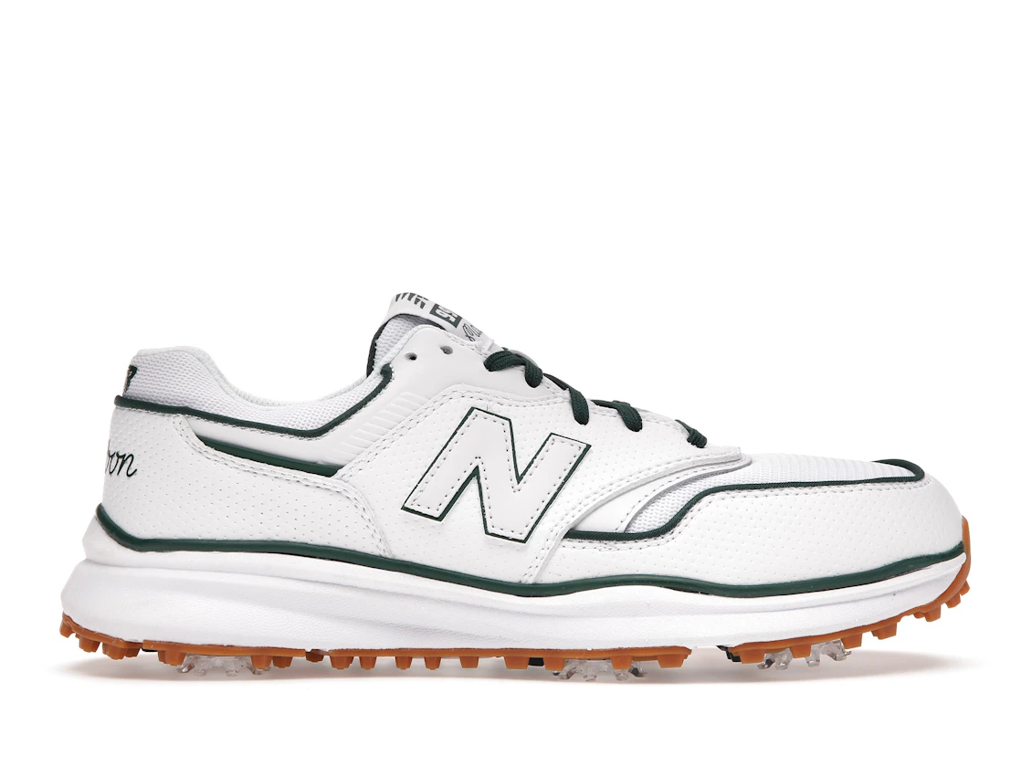 Vue 1 de DropX™ Exclusive: New Balance 997G Malbon Golf White/Green with Towel