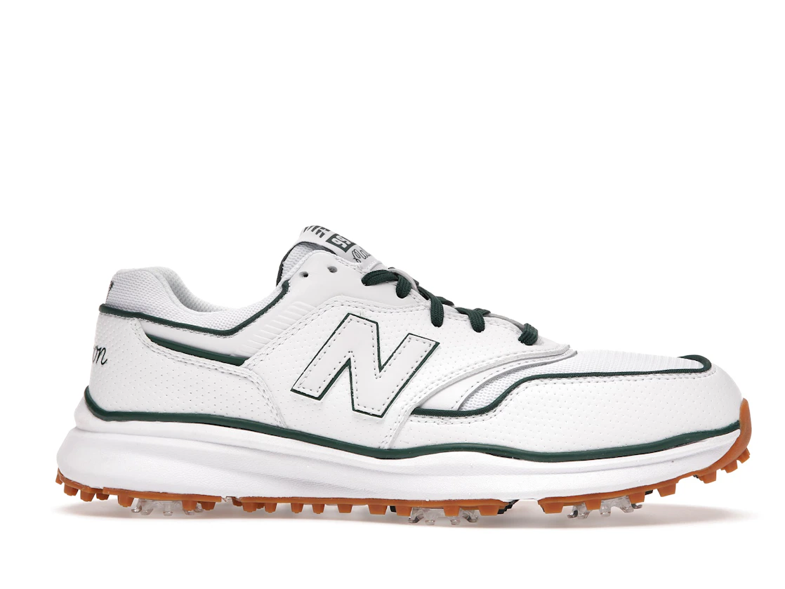 Vue 2 de DropX™ Exclusive: New Balance 997G Malbon Golf White/Green with Towel