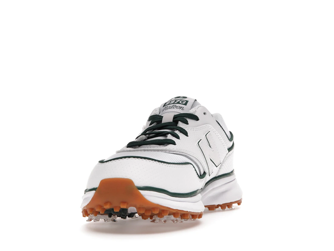Vue 12 de DropX™ Exclusive: New Balance 997G Malbon Golf White/Green with Towel