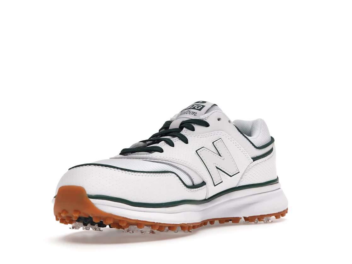 Vue 14 de DropX™ Exclusive: New Balance 997G Malbon Golf White/Green with Towel