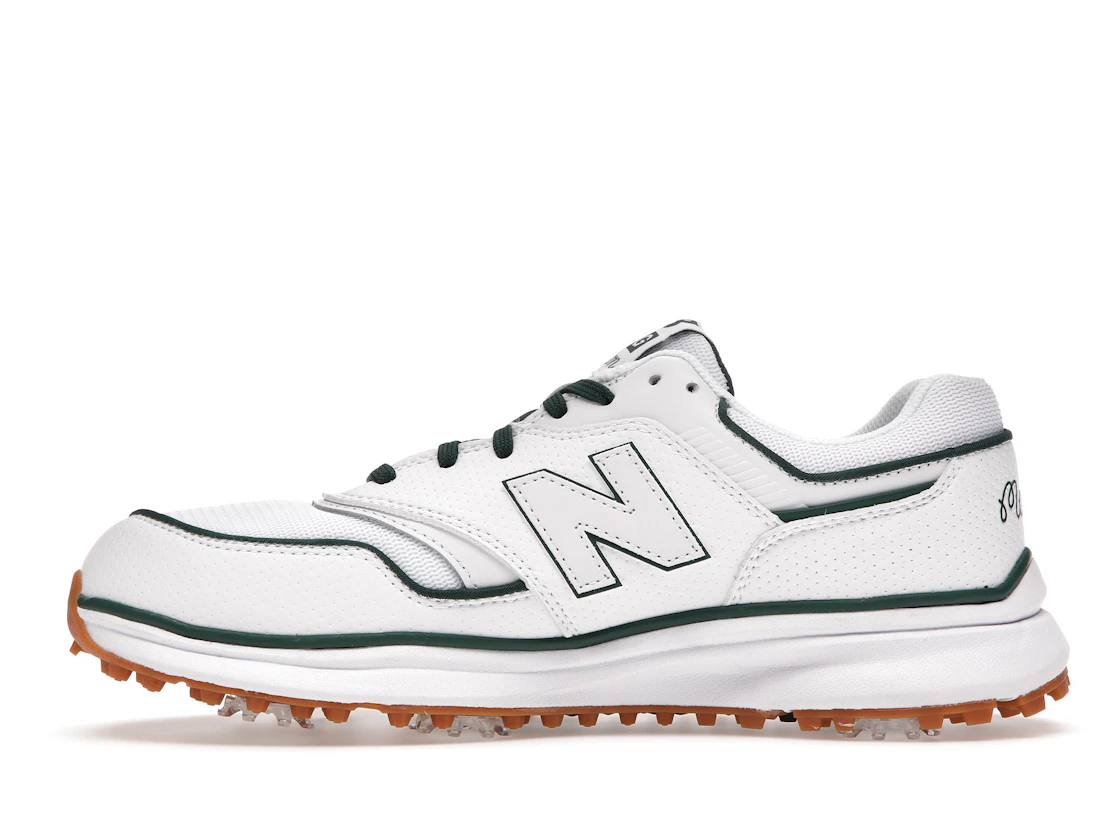 Vue 19 de DropX™ Exclusive: New Balance 997G Malbon Golf White/Green with Towel