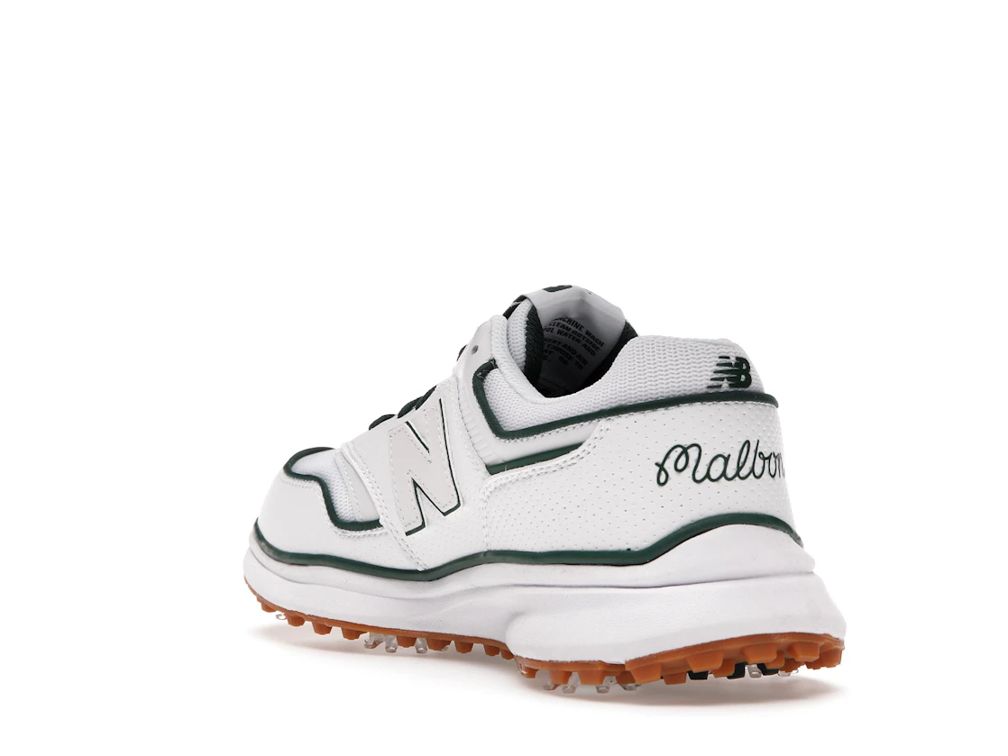 Vue 25 de DropX™ Exclusive: New Balance 997G Malbon Golf White/Green with Towel