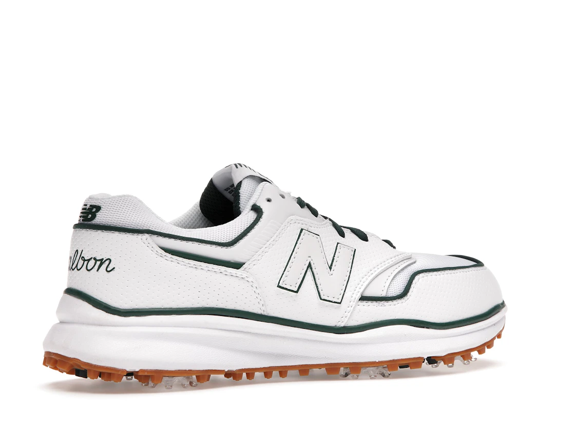 Vue 34 de DropX™ Exclusive: New Balance 997G Malbon Golf White/Green with Towel