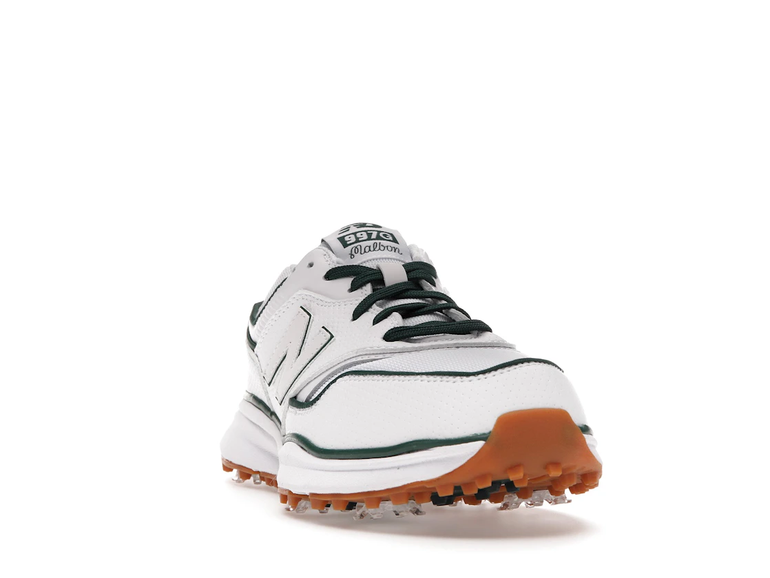 Vue 8 de DropX™ Exclusive: New Balance 997G Malbon Golf White/Green with Towel