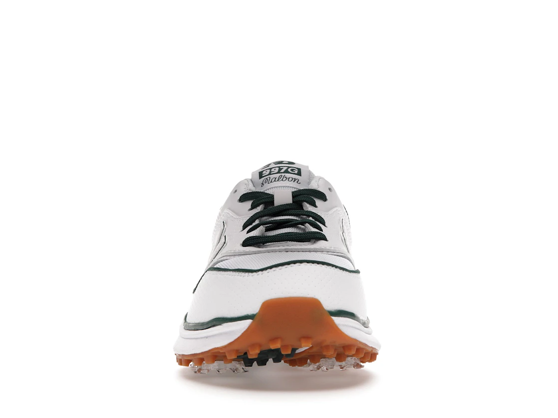 Vue 10 de DropX™ Exclusive: New Balance 997G Malbon Golf White/Green with Towel