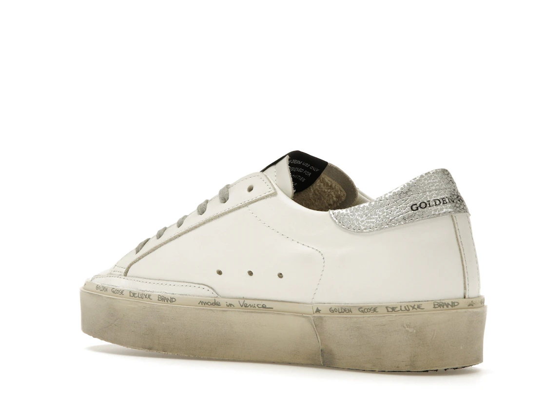 Vue 23 de Golden Goose Hi Star White Silver 