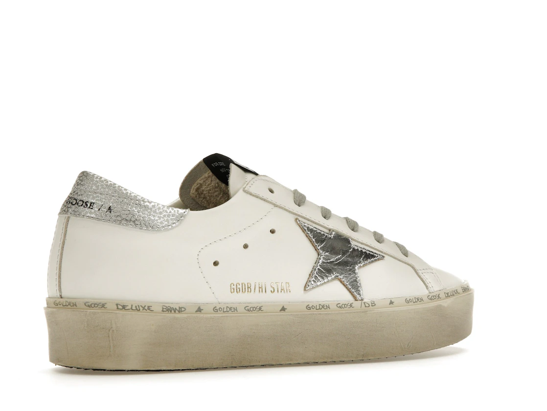Vue 34 de Golden Goose Hi Star White Silver 