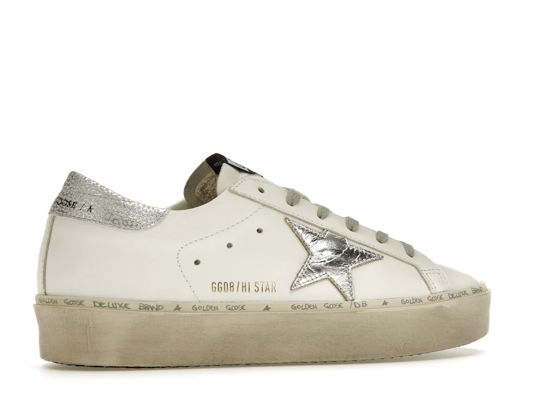 Vue 35 de Golden Goose Hi Star White Silver 