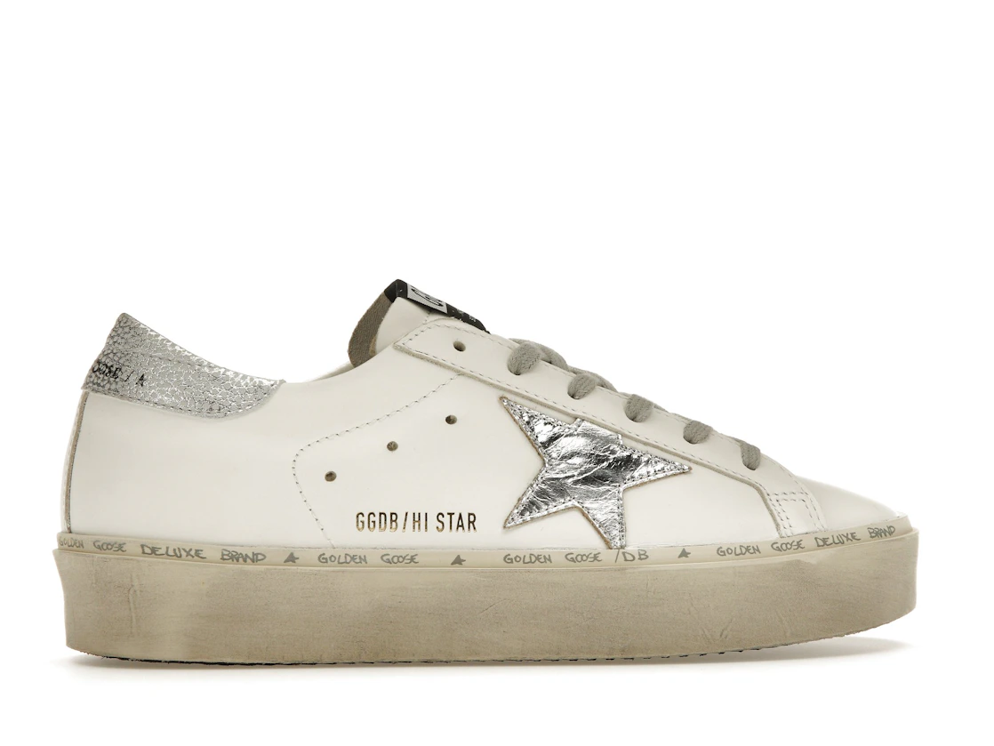 Vue 36 de Golden Goose Hi Star White Silver 