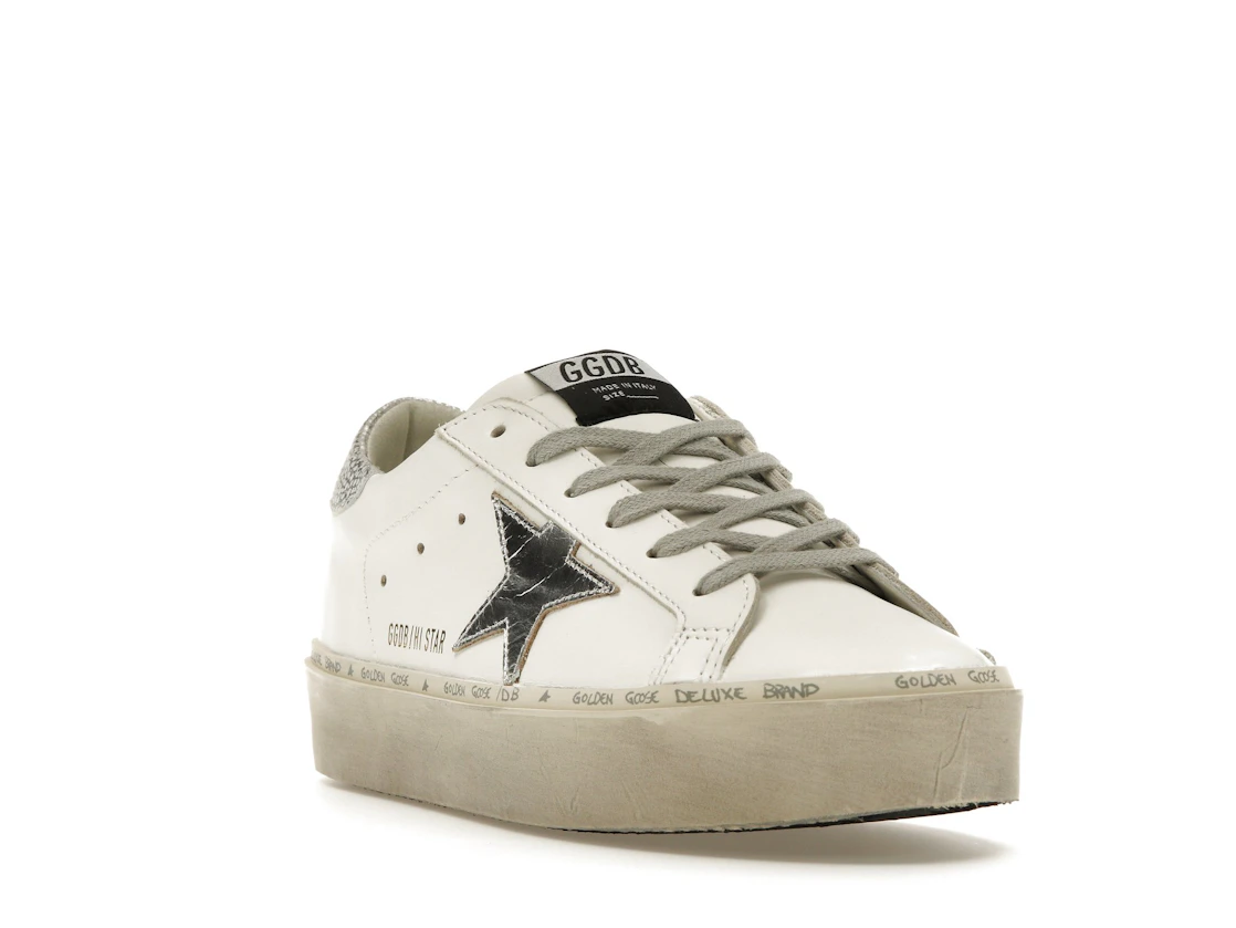 Vue 7 de Golden Goose Hi Star White Silver 