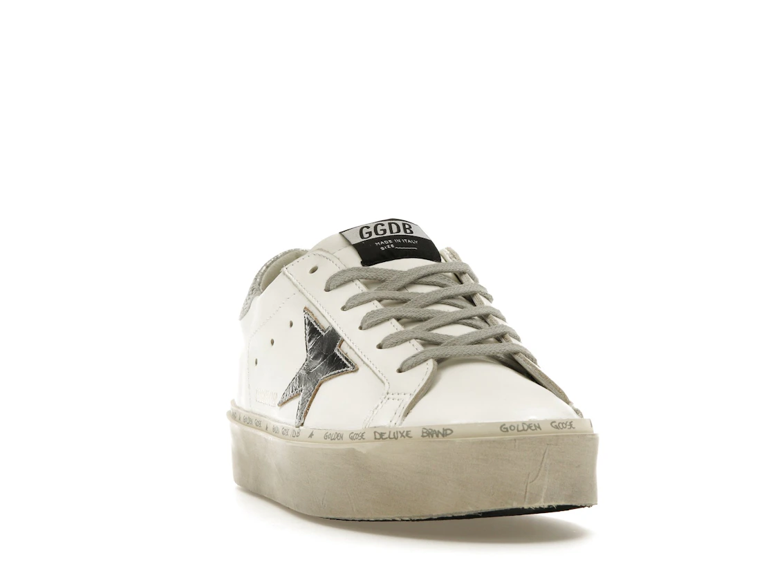 Vue 8 de Golden Goose Hi Star White Silver 