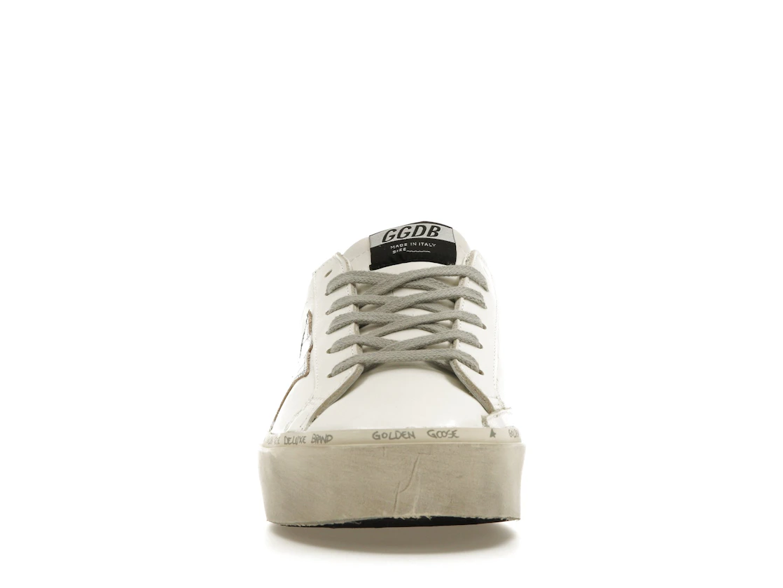 Vue 10 de Golden Goose Hi Star White Silver 