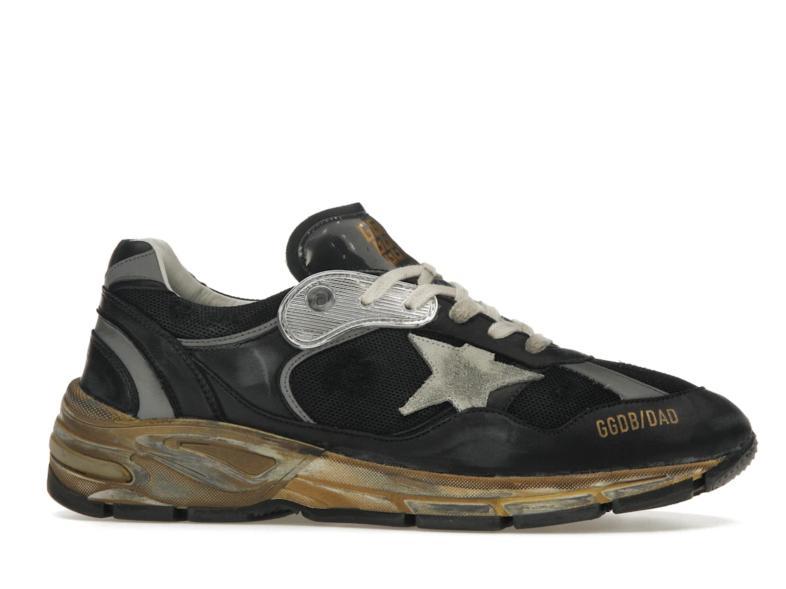 Vue 2 de Golden Goose Running Dad Black Grey
