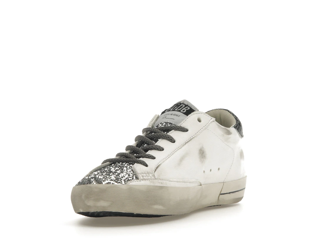Vue 13 de Golden Goose Super-Star Glitter Cream Silver 