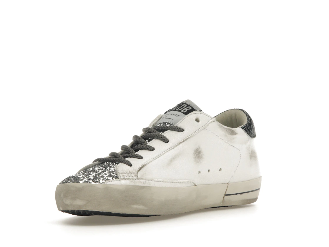 Vue 14 de Golden Goose Super-Star Glitter Cream Silver 