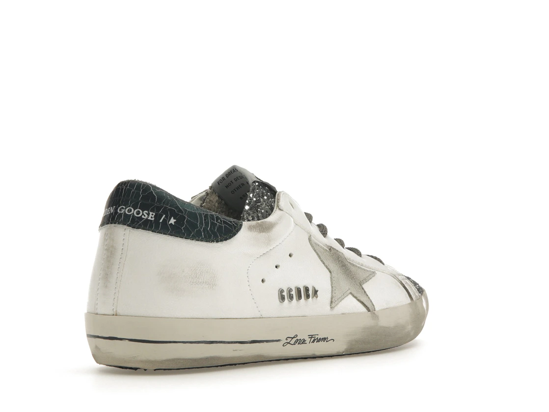 Vue 32 de Golden Goose Super-Star Glitter Cream Silver 