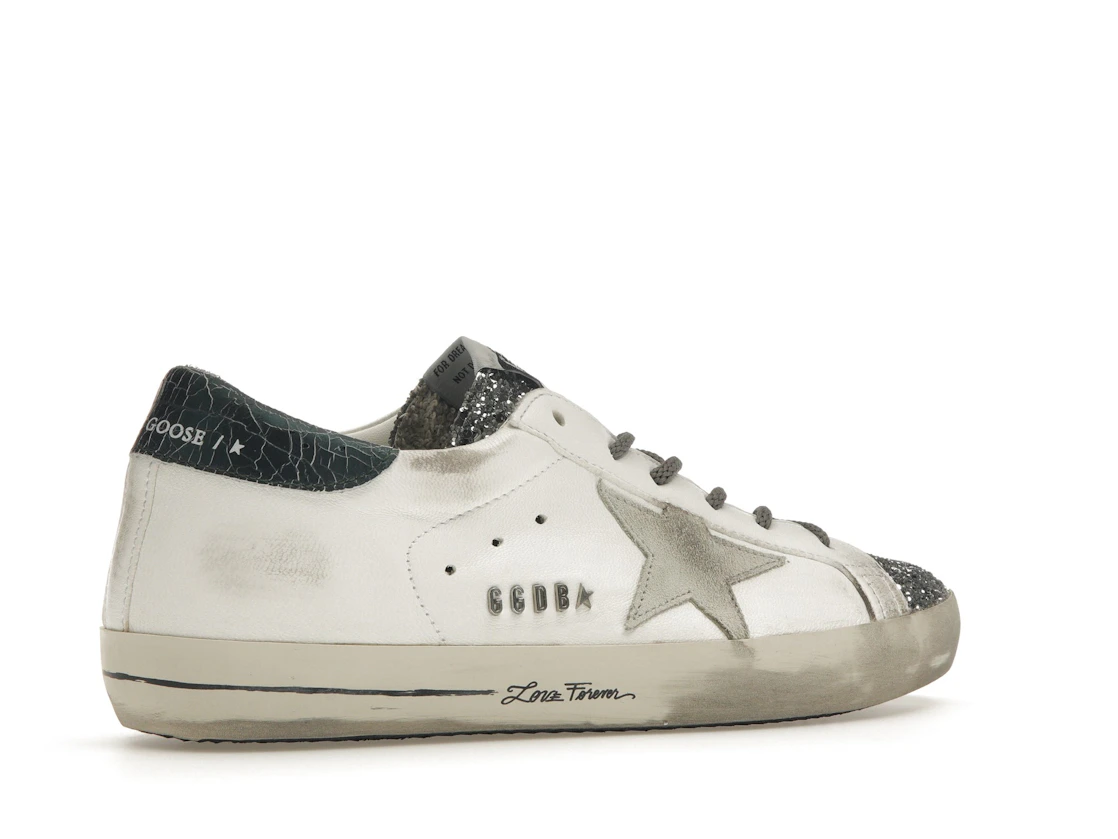 Vue 34 de Golden Goose Super-Star Glitter Cream Silver 