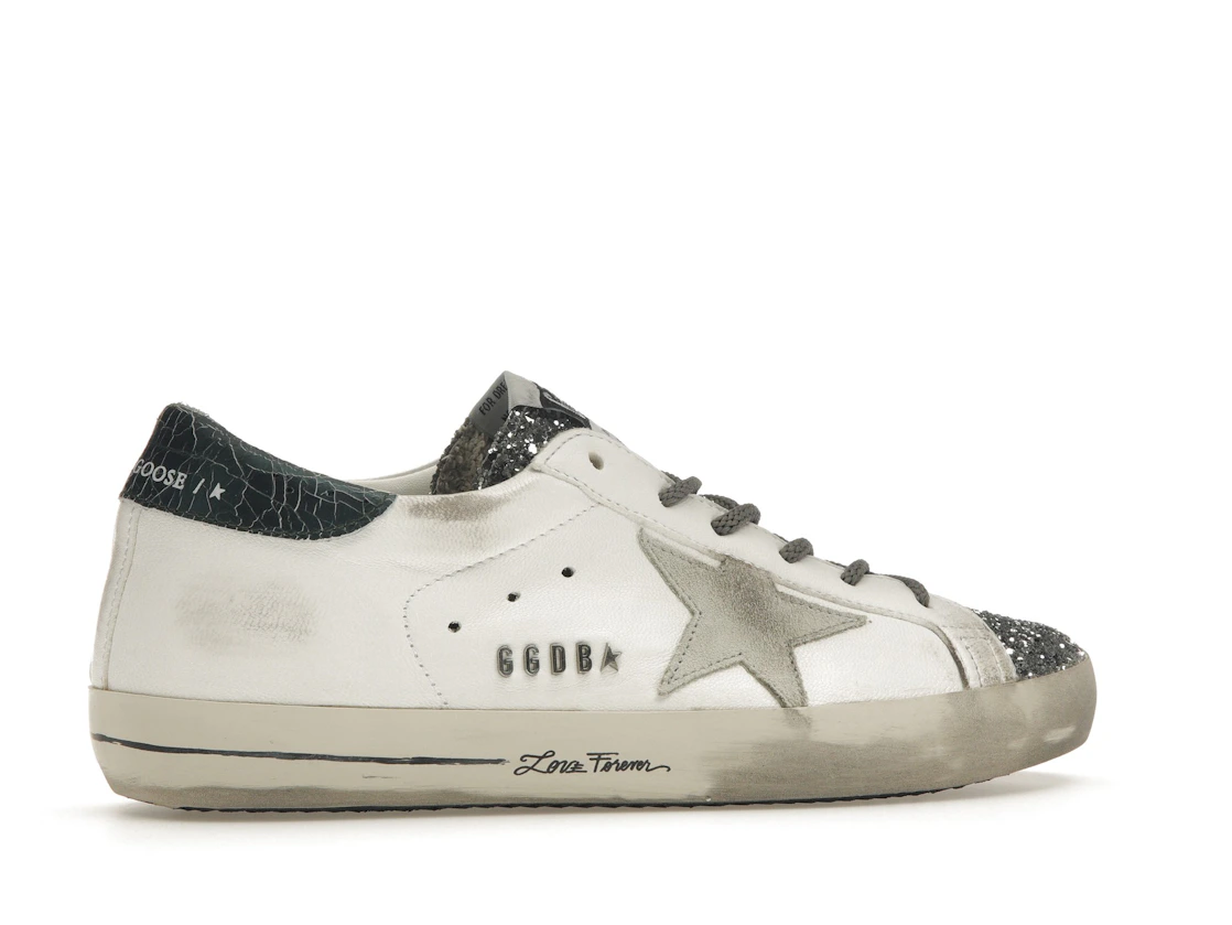 Vue 35 de Golden Goose Super-Star Glitter Cream Silver 