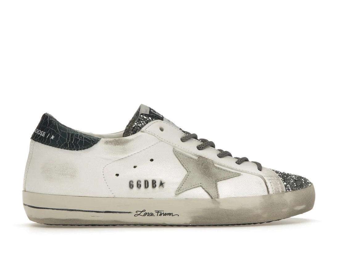 Vue 36 de Golden Goose Super-Star Glitter Cream Silver 