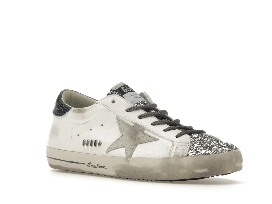 Vue 5 de Golden Goose Super-Star Glitter Cream Silver 