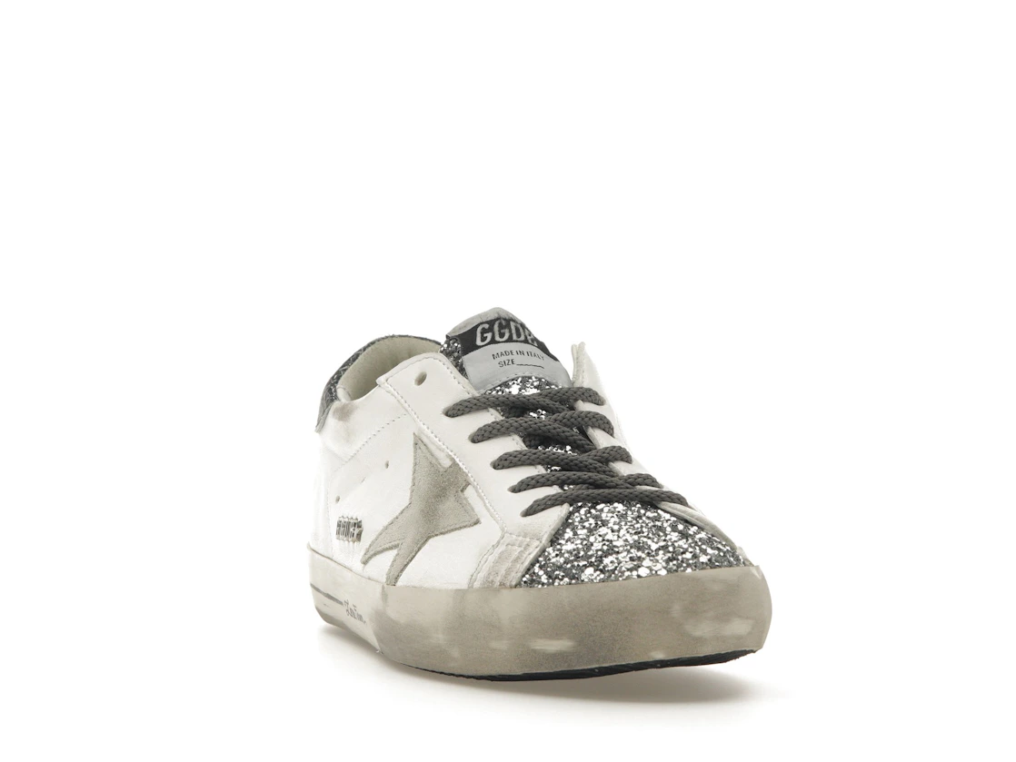 Vue 8 de Golden Goose Super-Star Glitter Cream Silver 