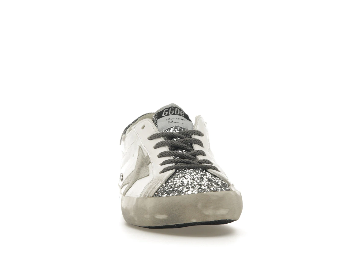 Vue 9 de Golden Goose Super-Star Glitter Cream Silver 