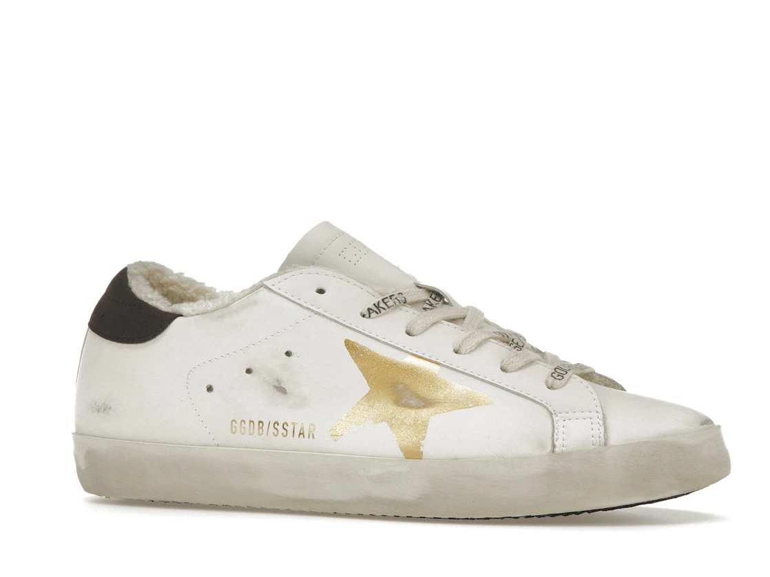 Vue 3 de Golden Goose Super-Star Gold Star White Gold 