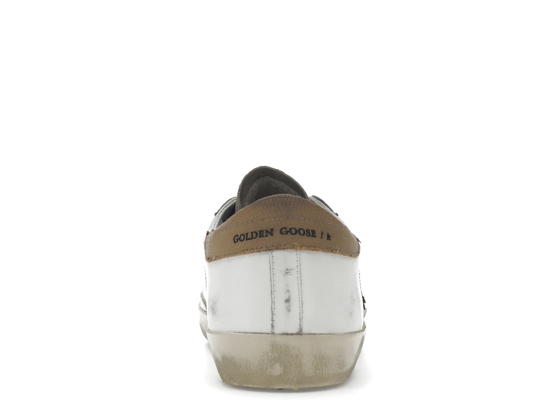 Vue 28 de Golden Goose Super-Star Suede Toe White Taupe Royal Blue Black
