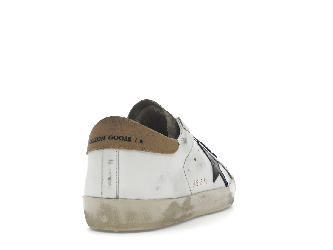 Vue 30 de Golden Goose Super-Star Suede Toe White Taupe Royal Blue Black