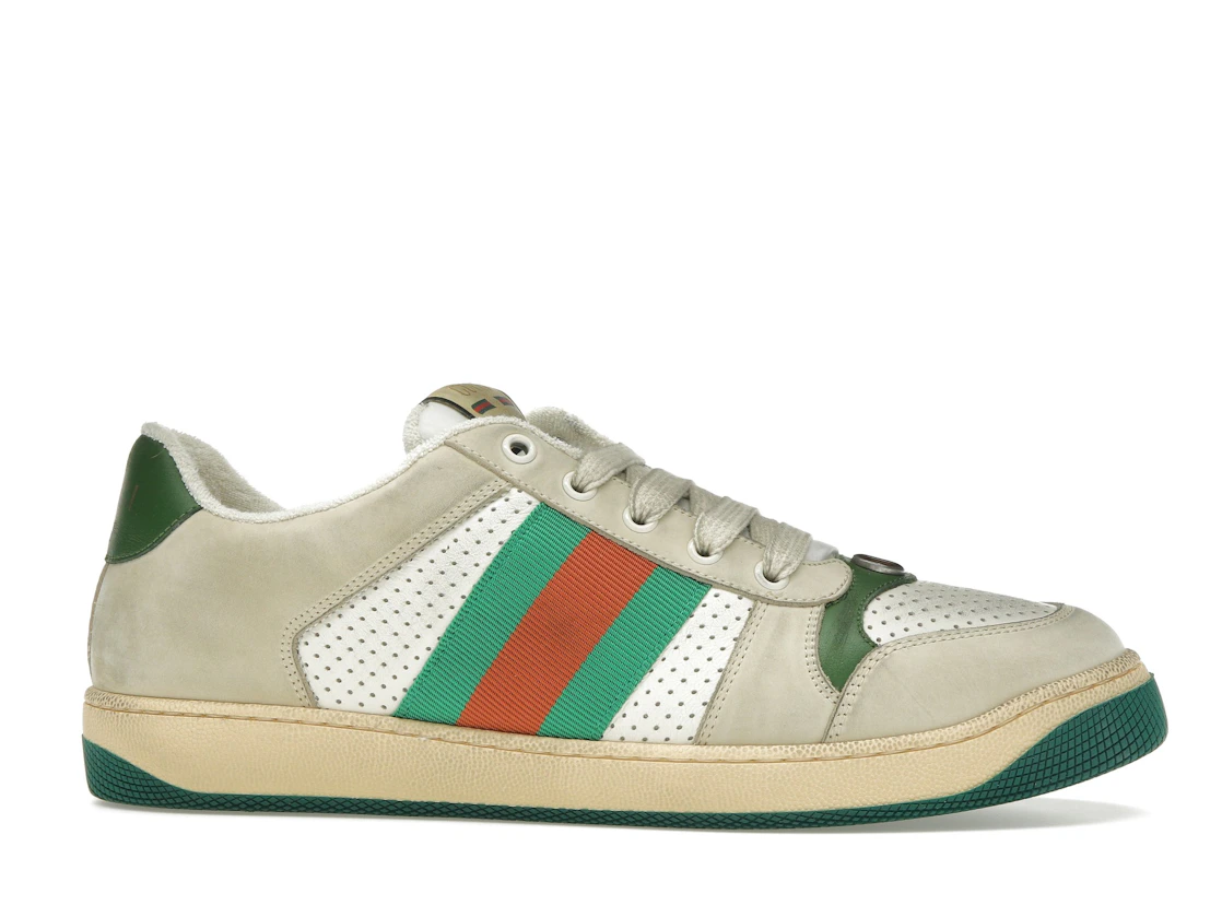 Vue 2 de Gucci Screener Distressed Green Orange