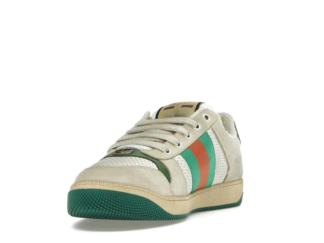 Vue 13 de Gucci Screener Distressed Green Orange