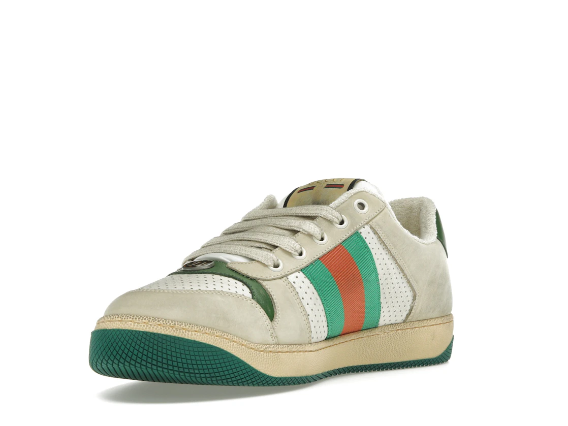 Vue 14 de Gucci Screener Distressed Green Orange