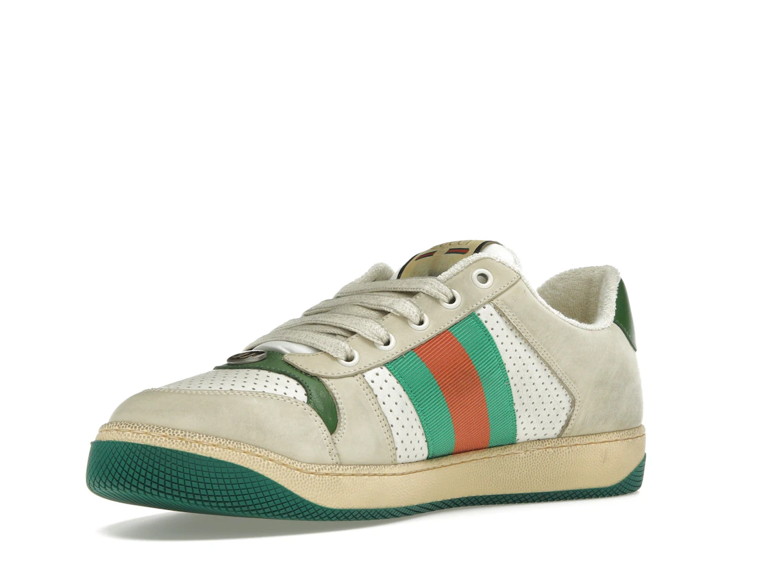 Vue 15 de Gucci Screener Distressed Green Orange