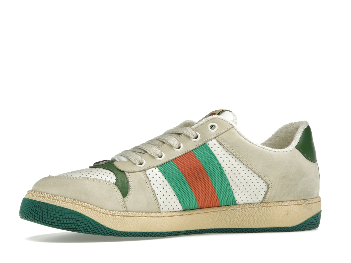 Vue 17 de Gucci Screener Distressed Green Orange