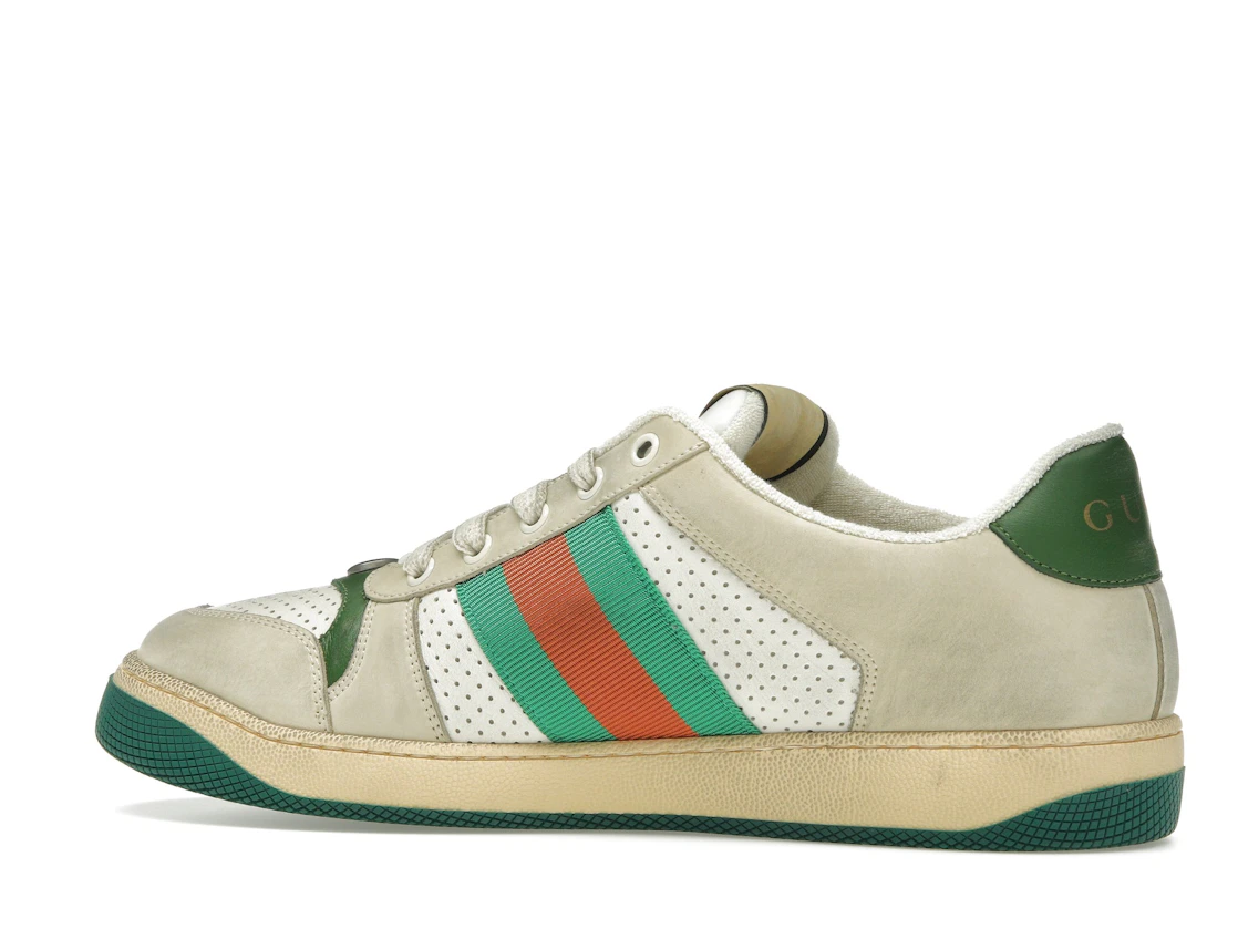Vue 21 de Gucci Screener Distressed Green Orange