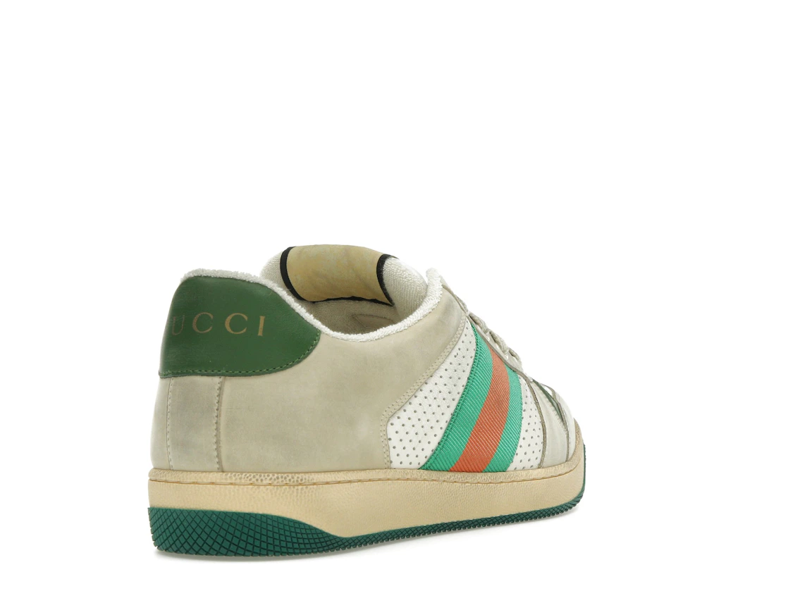 Vue 31 de Gucci Screener Distressed Green Orange