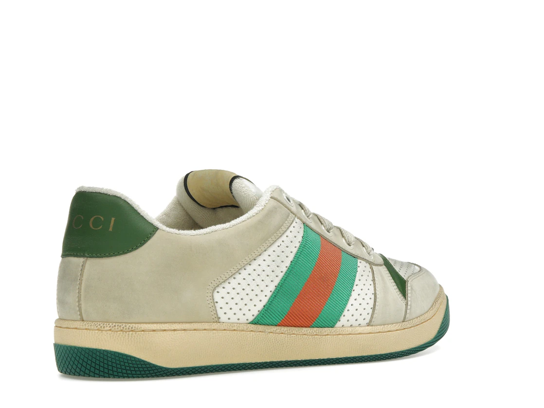 Vue 33 de Gucci Screener Distressed Green Orange