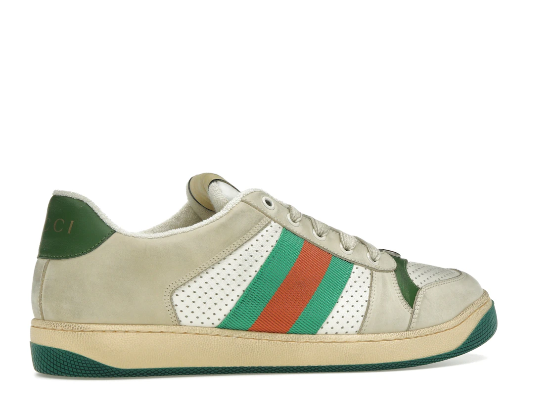Vue 35 de Gucci Screener Distressed Green Orange