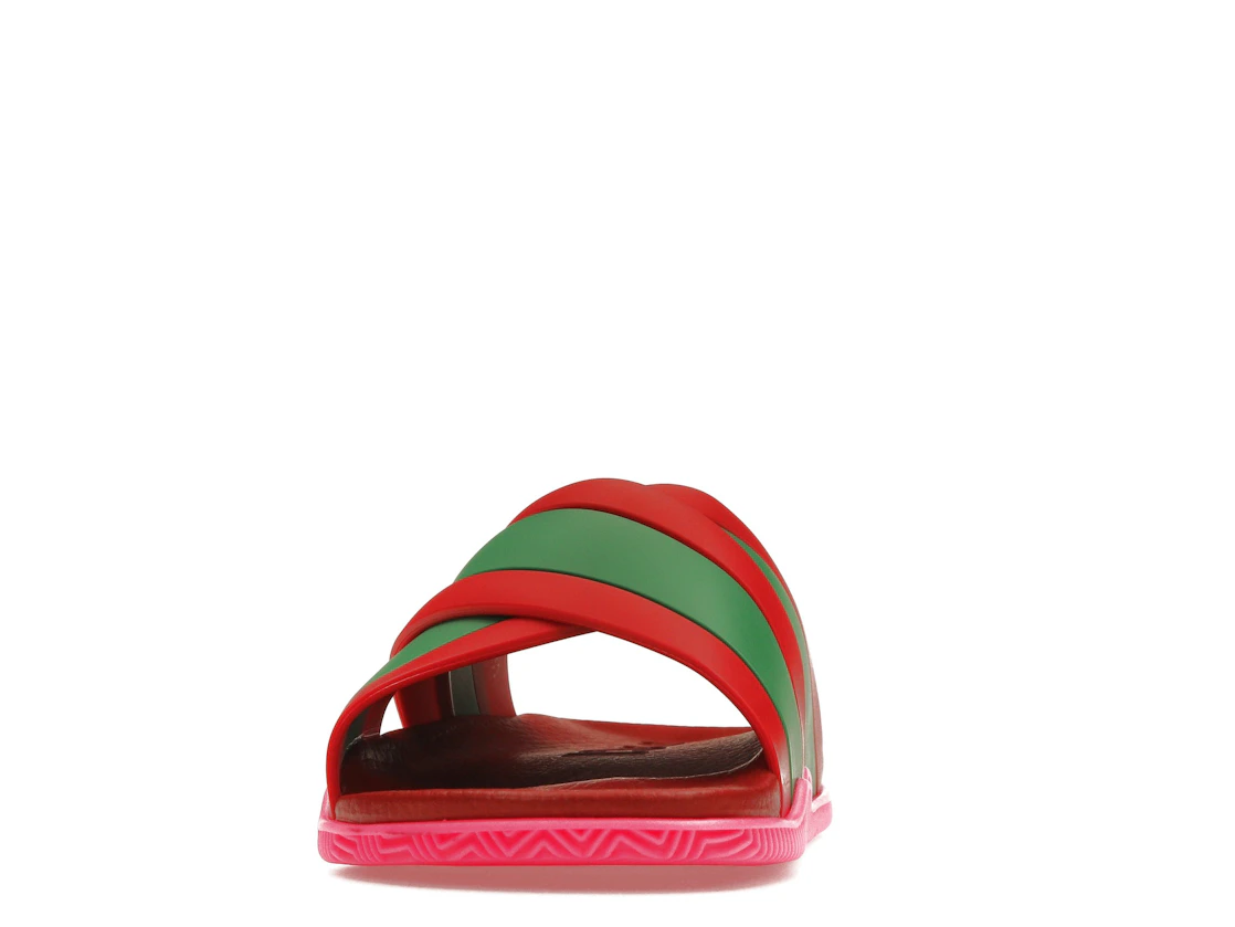 Vue 11 de Gucci Web Slide Pink Rubber 